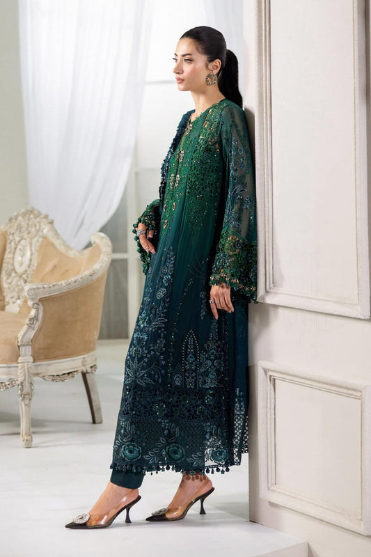 Maria B MPC-25-106 | Emerald Green - Chiffon Collection