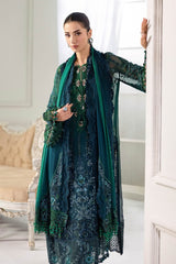 Maria B MPC-25-106 | Emerald Green - Chiffon Collection