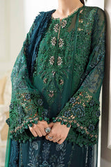 Maria B MPC-25-106 | Emerald Green - Chiffon Collection