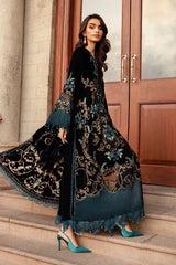 Maria B | Black & Zinc - Palachi Velvet  Embroidered Collection