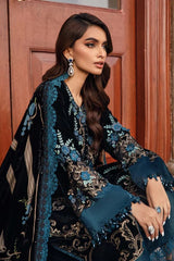 Maria B | Black & Zinc - Palachi Velvet  Embroidered Collection