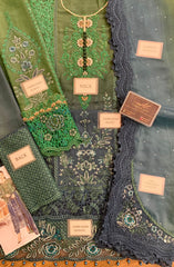 Maria B MPC-25-106 | Emerald Green - Chiffon Collection