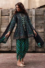 Charizma | Black & Green - Shamoz Silk Collection