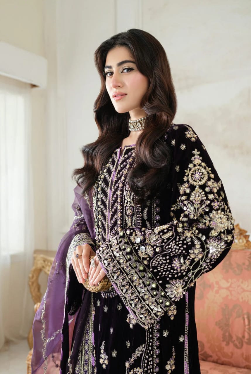 aneelas purple dress Aneela's Collection