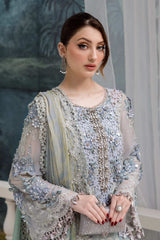 Maria B MPC-25-108 | Aqua - Chiffon Collection