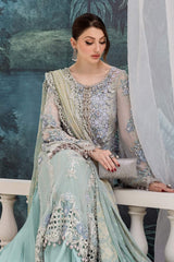 Maria B MPC-25-108 | Aqua - Chiffon Collection