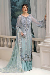 Maria B MPC-25-108 | Aqua - Chiffon Collection