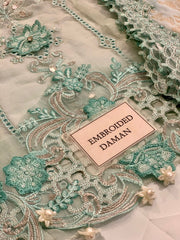 Maria B MPC-25-108 | Aqua - Chiffon Collection