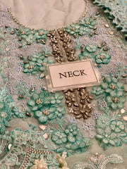 Maria B MPC-25-108 | Aqua - Chiffon Collection