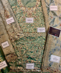 Haris Shakeel | Sea-Green Gold - Addawork Formal Wedding Wear Collection