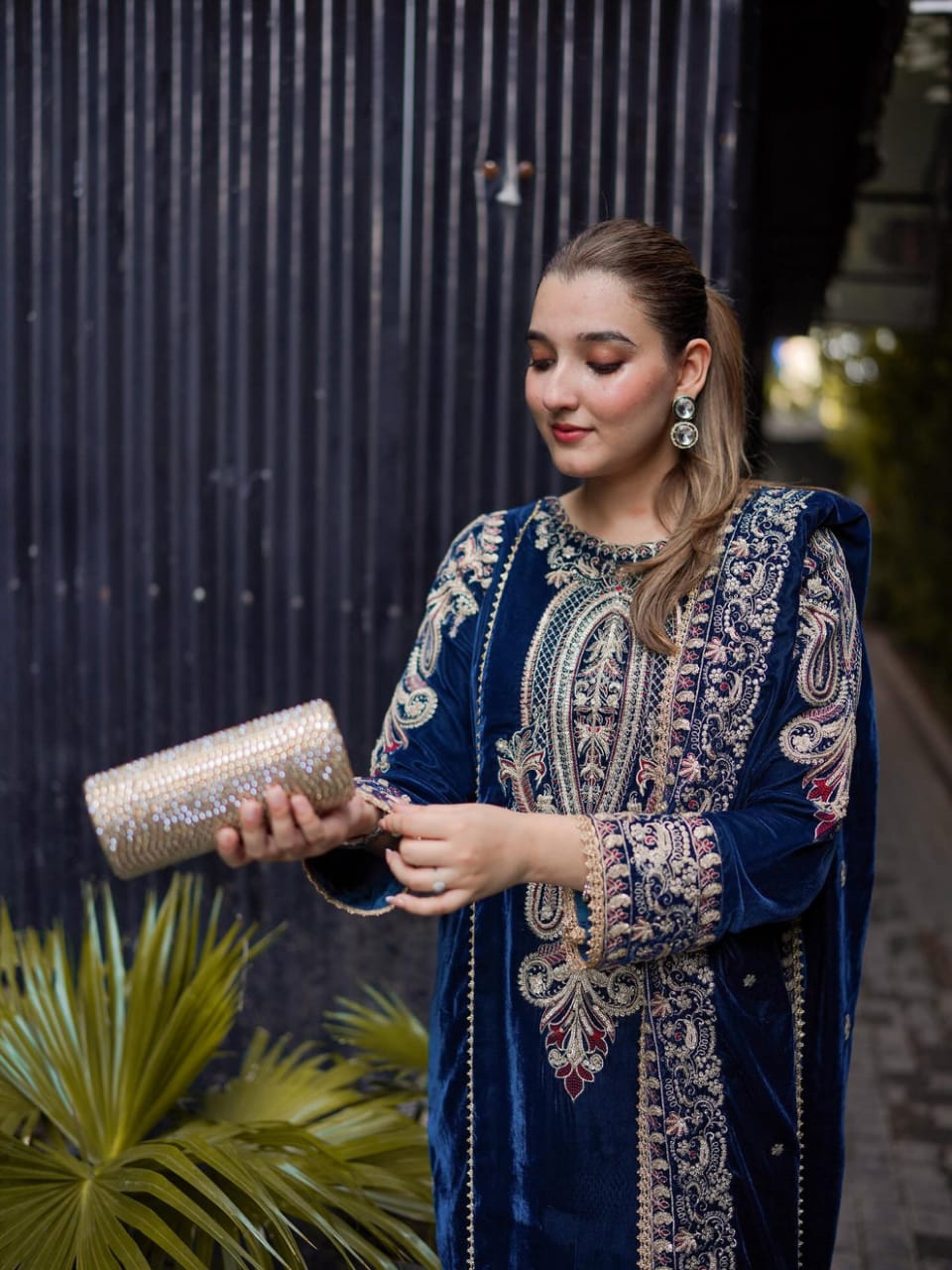 Aneelas Collection | Dark Blue - Velvet Collection