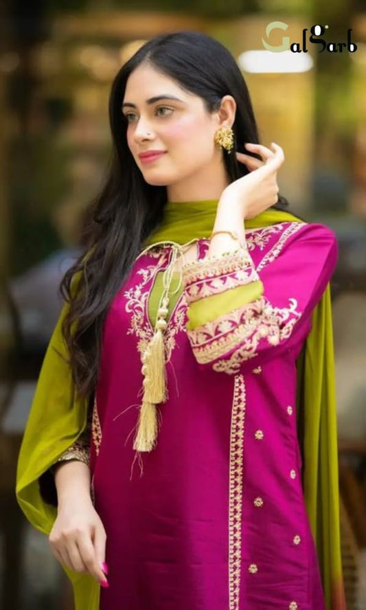 Omal | Shocking Pink - Dhanak Winter Collection