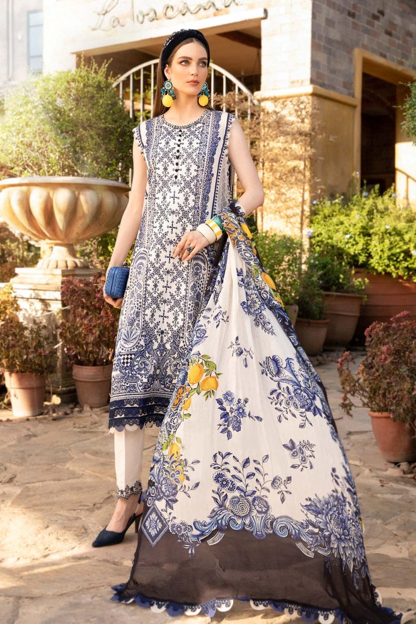 Maria B white Digital Emb New Arrival Lawn 3pc