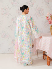 Afrozeh White multi Digital Emb New Arrival Lawn 3pc