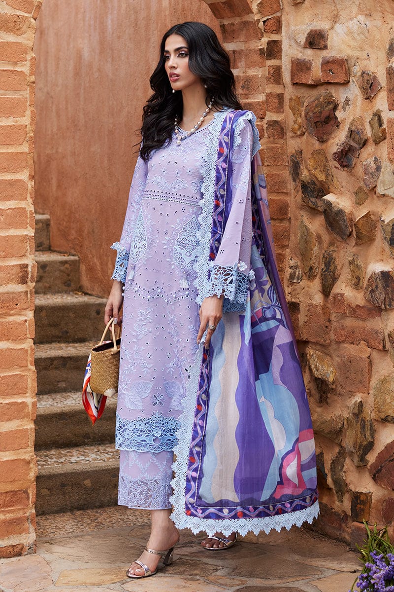 MUSHQ LIlAC CHIKANKARI DRESS EMBROIDERY