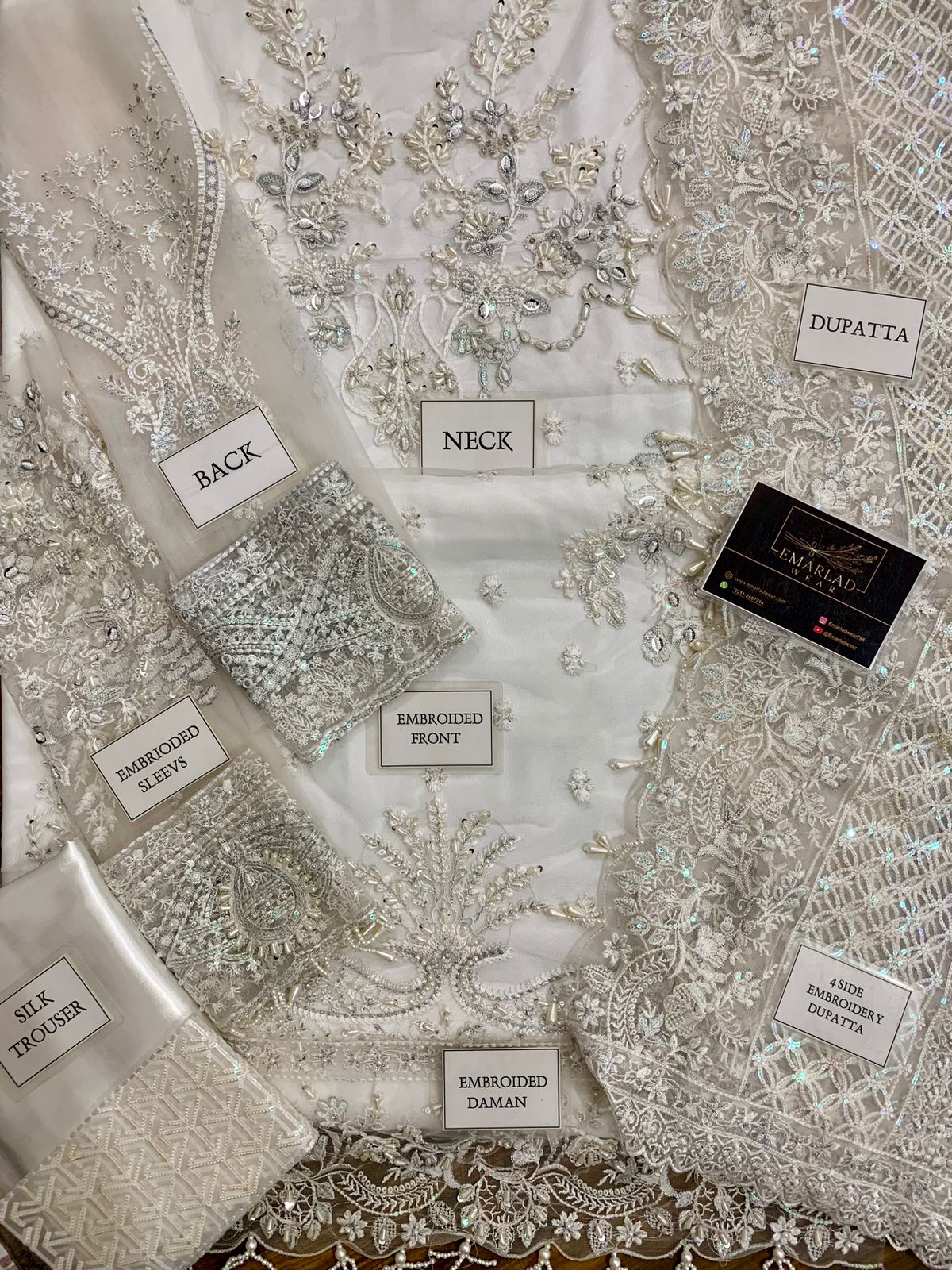 Imrozia Formals Collection Hand Work Net Dress