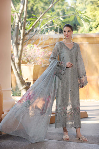 Noor By Sadia Asad | Grey - Cotton Chikankari Collection