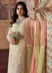 Gulaal | Pale Yellow - Chiffon Collection
