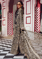 Maria B MPT-2702-B-25 | Cheeta Print Brown - Silk Collection