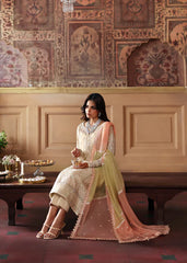 Gulaal | Pale Yellow - Chiffon Collection