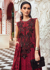 Maria B MPT-2702-A-25 | Red - Raw Silk Collection
