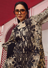 Maria B MPT-2702-B-25 | Cheeta Print Brown - Silk Collection