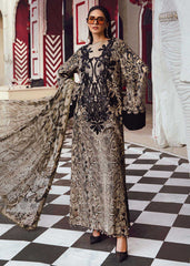 Maria B MPT-2702-B-25 | Cheeta Print Brown - Silk Collection