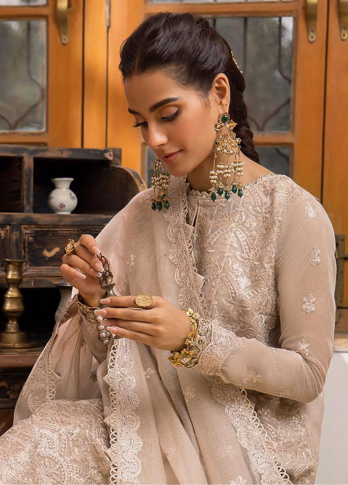 Asim Jofa Embroidered Cotton Suits 3 Piece Luxury Festive Collection
