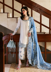 Hussain Rehar | Off-White - Raw Silk Embroidered Collection